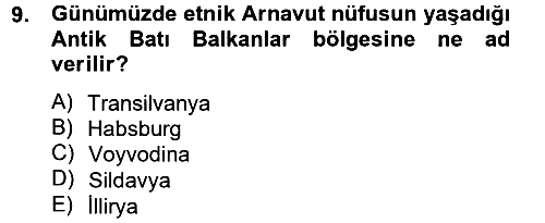 Balkanlarda Siyaset 2014-2015 Ara Sınav - 9. soru