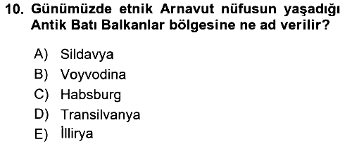 Balkanlarda Siyaset 2016-2017 Ara Sınav - 10. soru