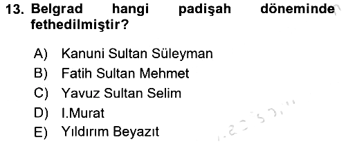 Balkanlarda Siyaset 2016-2017 Ara Sınav - 13. soru