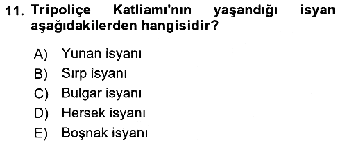 Balkanlarda Siyaset 2021-2022 Ara Sınav - 11. soru