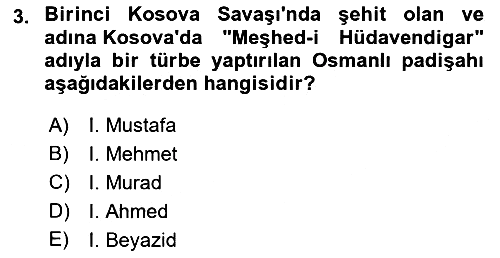 Balkanlarda Siyaset 2023-2024 Ara Sınav - 3. soru