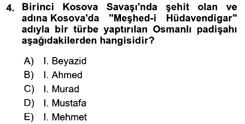 Balkanlarda Siyaset 2021-2022 Dönem Sonu Sınavı - 4. soru