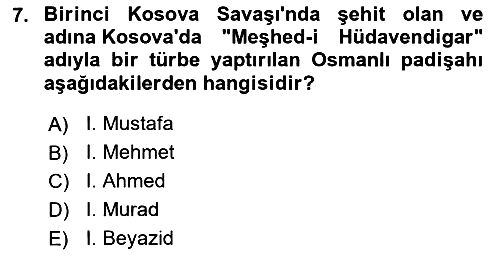 Balkanlarda Siyaset 2022-2023 Yaz Okulu Sınavı - 7. soru