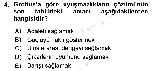 Diplomasi Tarihi 2021-2022 Ara Sınav - 4. soru