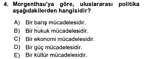 Diplomasi Tarihi 2024-2025 Ara Sınav - 4. soru