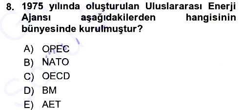 Diplomasi Tarihi 2015-2016 Dönem Sonu Sınavı - 8. soru