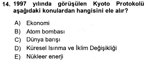 Diplomasi Tarihi 2016-2017 Dönem Sonu Sınavı - 14. soru