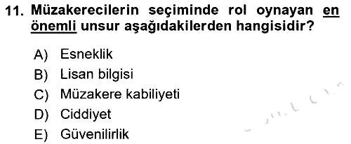 Diplomasi Tarihi 2021-2022 Dönem Sonu Sınavı - 11. soru