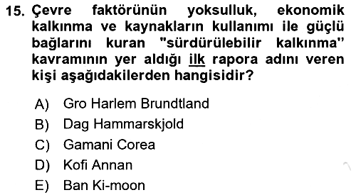 Diplomasi Tarihi 2021-2022 Dönem Sonu Sınavı - 15. soru