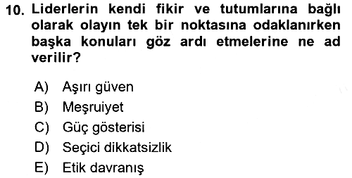 Diş Politika Analizi 2017-2018 Ara Sınav - 10. soru