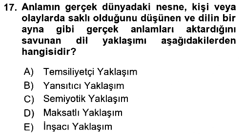 Küreselleşme ve Kültürlerarası İletişim 2021-2022 Ara Sınav - 17. soru