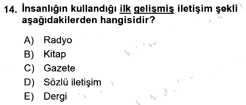 Küreselleşme ve Kültürlerarası İletişim 2024-2025 Yaz Okulu Sınavı - 14. soru