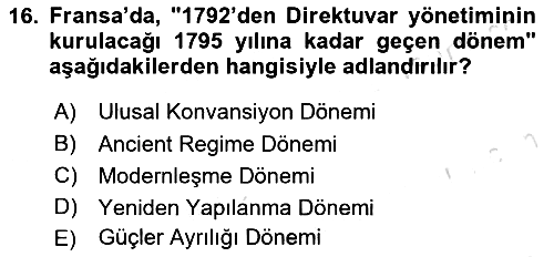 Siyasi Tarih 1 2023-2024 Ara Sınav - 16. soru