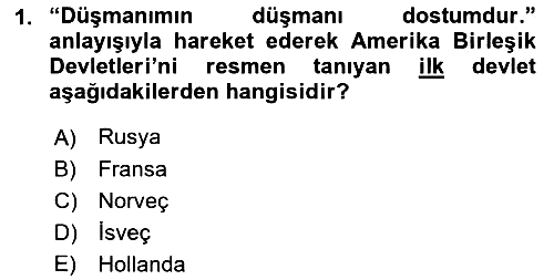 Siyasi Tarih 1 2022-2023 Dönem Sonu Sınavı - 1. soru