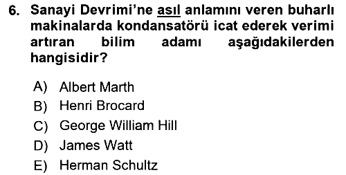 Siyasi Tarih 1 2022-2023 Dönem Sonu Sınavı - 6. soru