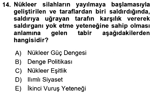 Siyasi Tarih 2 2025-2026 Ara Sınav - 14. soru