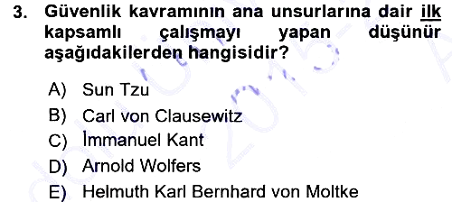 Strateji ve Güvenlik 2015-2016 Ara Sınav - 3. soru