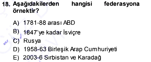 Uluslararası Hukuk 1 2013-2014 Ara Sınav - 18. soru