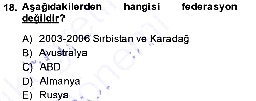 Uluslararası Hukuk 1 2014-2015 Ara Sınav - 18. soru