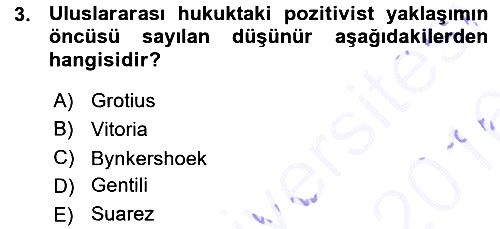 Uluslararası Hukuk 1 2015-2016 Ara Sınav - 3. soru