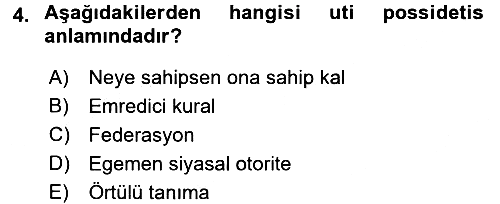 Uluslararası Hukuk 1 2017-2018 Ara Sınav - 4. soru