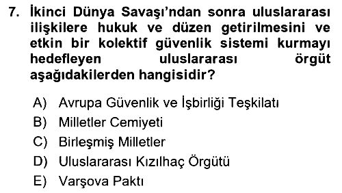 Uluslararası Hukuk 1 2018-2019 Ara Sınav - 7. soru