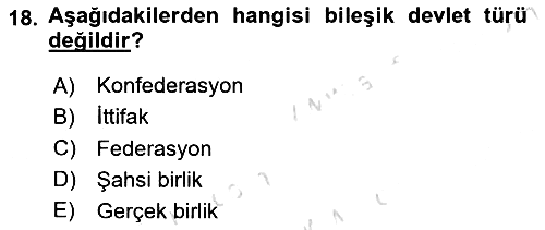 Uluslararası Hukuk 1 2021-2022 Ara Sınav - 18. soru