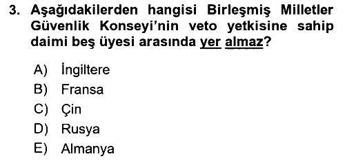 Uluslararası Hukuk 1 2024-2025 Ara Sınav - 3. soru