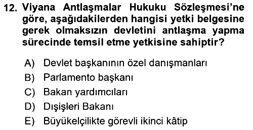 Uluslararası Hukuk 1 2025-2026 Ara Sınav - 12. soru