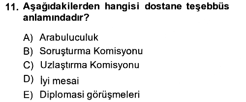Uluslararası Hukuk 1 2013-2014 Dönem Sonu Sınavı - 11. soru