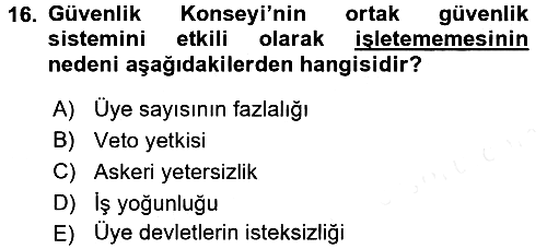 Uluslararası Hukuk 1 2015-2016 Tek Ders Sınavı - 16. soru
