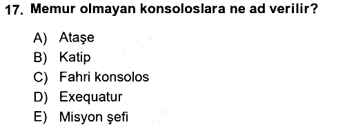 Uluslararası Hukuk 1 2015-2016 Tek Ders Sınavı - 17. soru