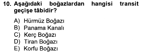 Uluslararası Hukuk 2 2012-2013 Ara Sınav - 10. soru