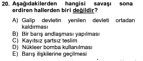 Uluslararası Hukuk 2 2012-2013 Ara Sınav - 20. soru
