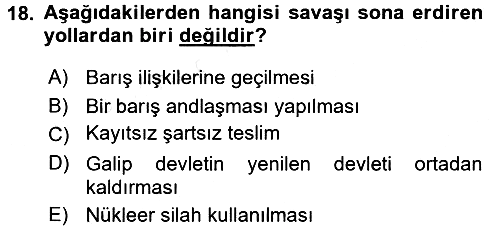 Uluslararası Hukuk 2 2015-2016 Ara Sınav - 18. soru