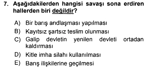 Uluslararası Hukuk 2 2016-2017 Ara Sınav - 7. soru