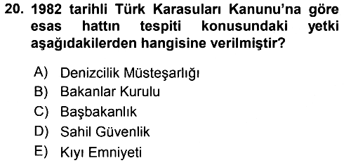 Uluslararası Hukuk 2 2016-2017 Ara Sınav - 20. soru