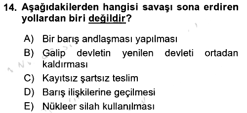 Uluslararası Hukuk 2 2021-2022 Ara Sınav - 14. soru