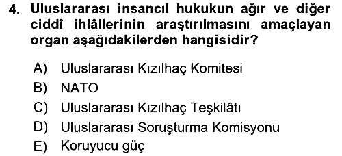 Uluslararası Hukuk 2 2015-2016 Dönem Sonu Sınavı - 4. soru