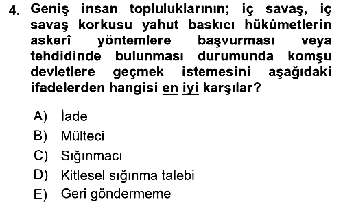 Uluslararası Hukuk 2 2016-2017 Dönem Sonu Sınavı - 4. soru