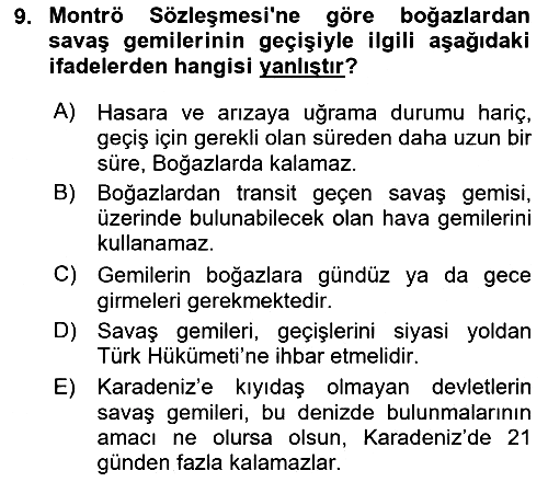 Uluslararası Hukuk 2 2021-2022 Yaz Okulu Sınavı - 9. soru