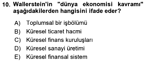 Uluslararası İlişkiler Kuramları 1 2024-2025 Ara Sınav - 10. soru