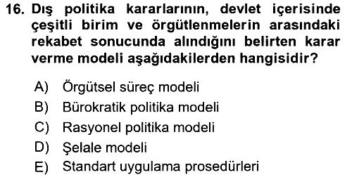 Uluslararası İlişkiler Kuramları 1 2015-2016 Tek Ders Sınavı - 16. soru