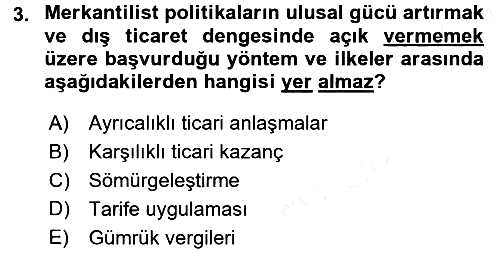 Uluslararası İlişkiler Kuramları 2 2017-2018 3 Ders Sınavı - 3. soru