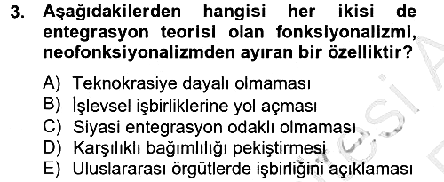 Uluslararası İlişkiler Kuramları 2 2012-2013 Ara Sınav - 3. soru
