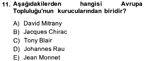Uluslararası İlişkiler Kuramları 2 2014-2015 Ara Sınav - 11. soru