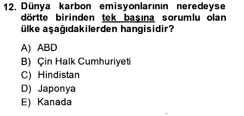 Uluslararası İlişkiler Kuramları 2 2014-2015 Ara Sınav - 12. soru