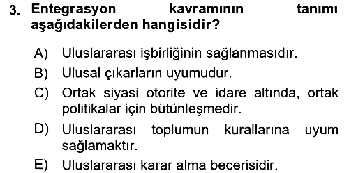 Uluslararası İlişkiler Kuramları 2 2015-2016 Ara Sınav - 3. soru