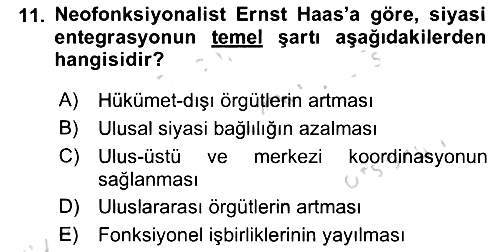 Uluslararası İlişkiler Kuramları 2 2023-2024 Ara Sınav - 11. soru