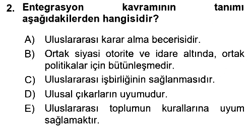 Uluslararası İlişkiler Kuramları 2 2020-2021 Yaz Okulu Sınavı - 2. soru